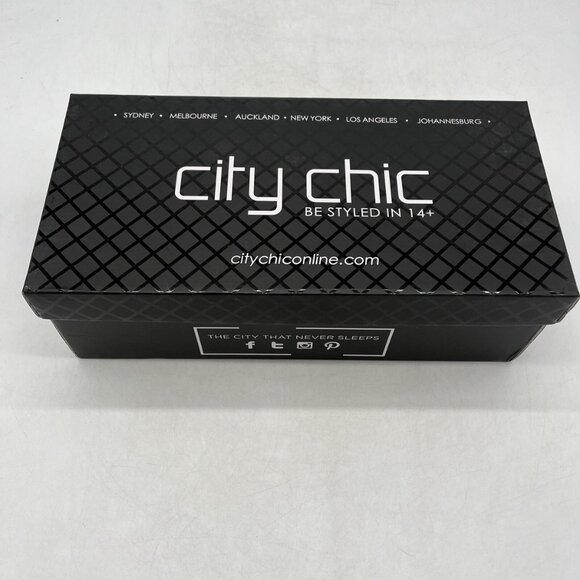 New in box! City Chic Orly Wide Rock Stud Black Booties Size 9.5/10 - Picture 4 of 9